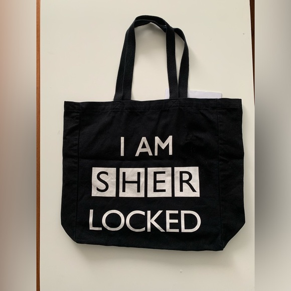 Black Tote Bag — I am Sherlocked - Picture 1 of 2
